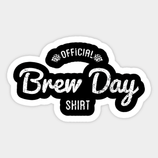 Official Brew Day Shirt Craft Beer Home Brewing Gift Sticker